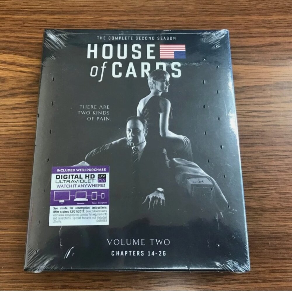 NEW House of Cards Complete Second Season 2 Blu ray Kevin Spacey Robin Wright